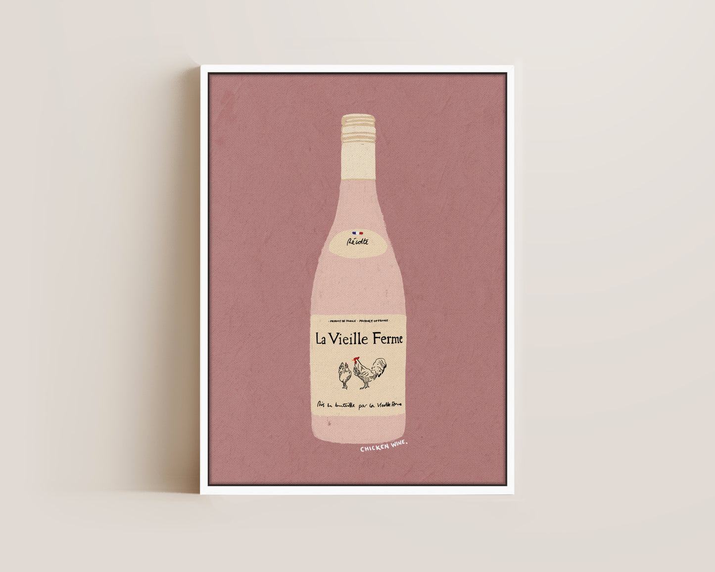 Chicken Wine Canvas