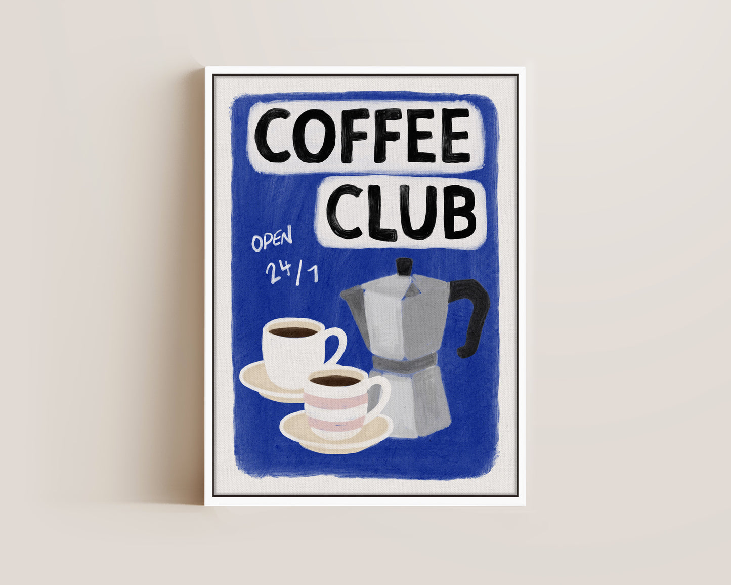 Coffee Club 24/7 Blue Canvas