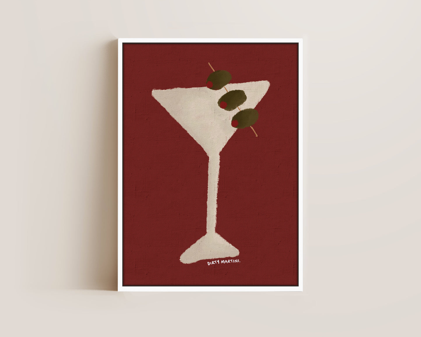 Dirty Martini Oil Canvas