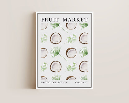 Fruit Market Coconut Canvas