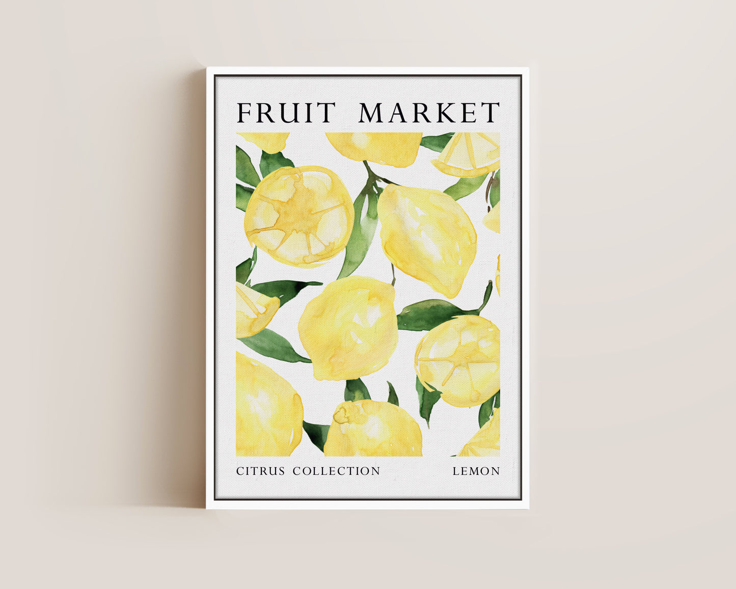 Fruit Market Lemon Canvas