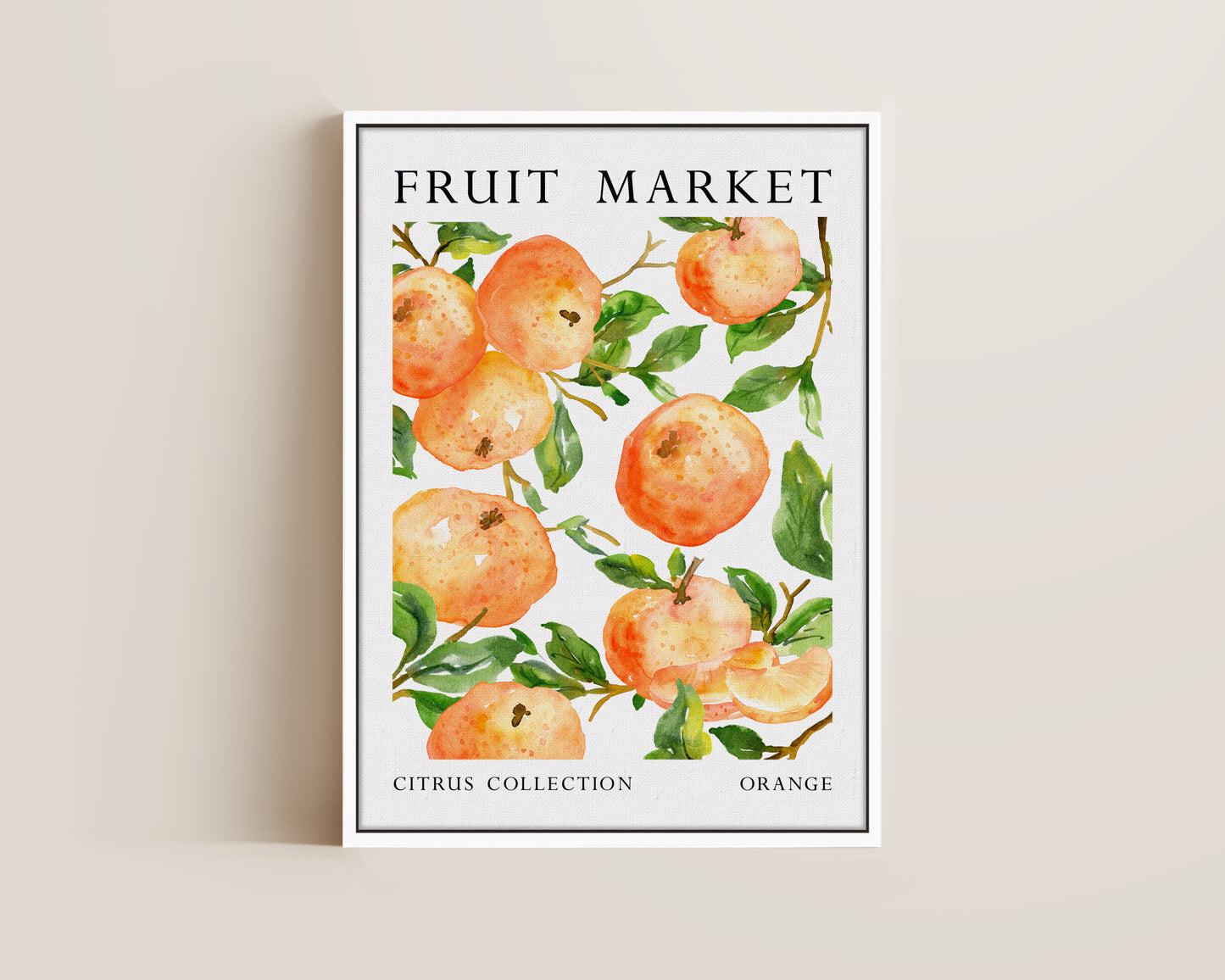 Fruit Market Orange Canvas
