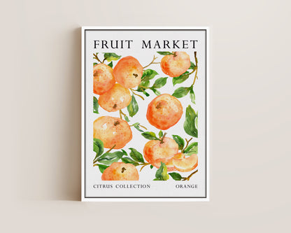 Fruit Market Orange Canvas
