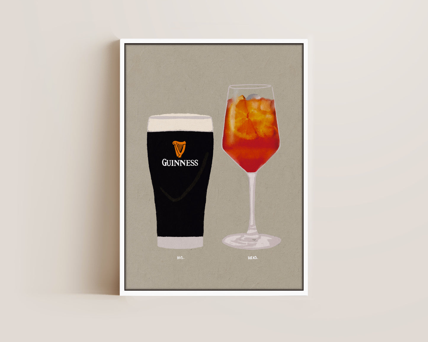 Guinness & Aperol Spritz Canvas