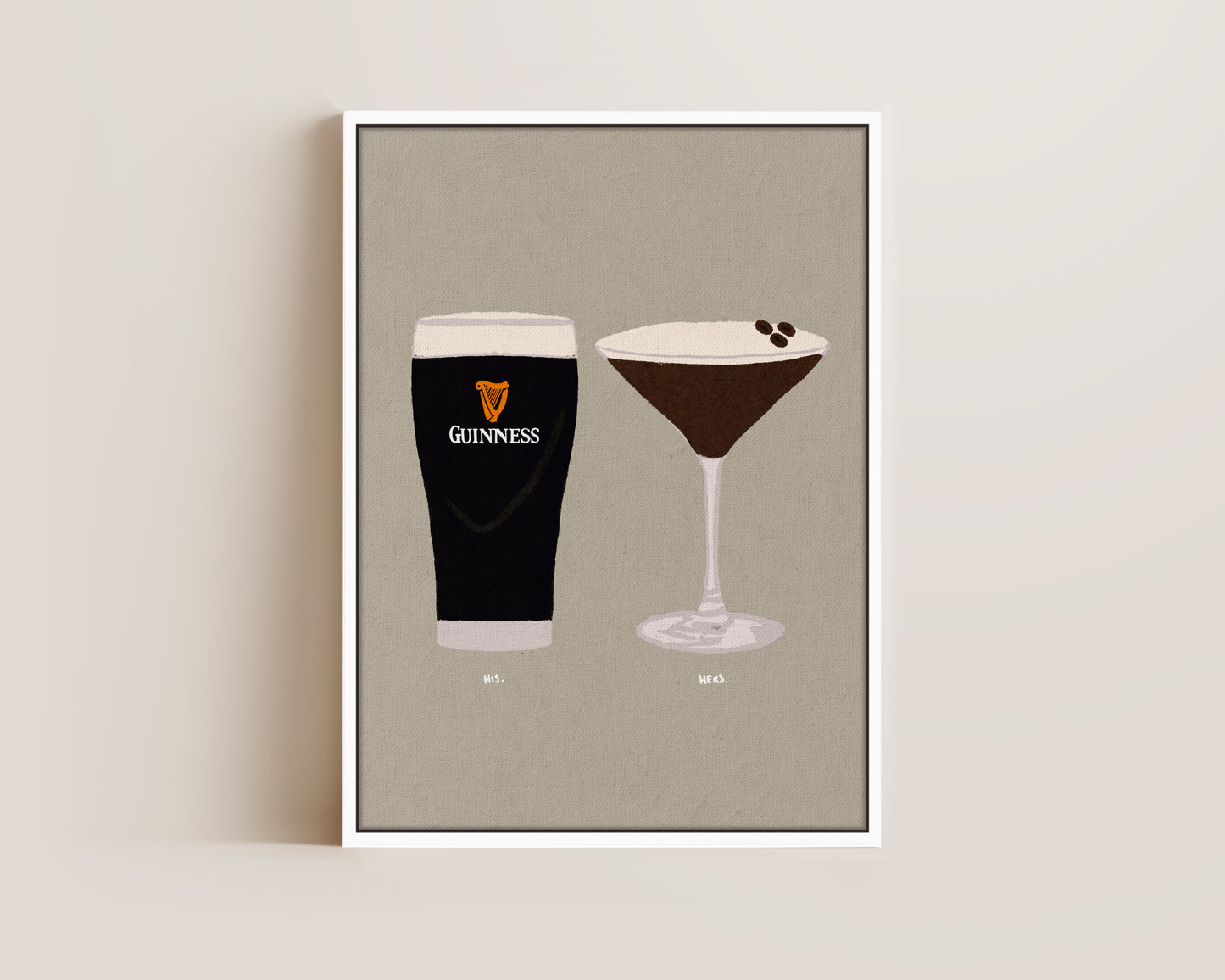 Guinness & Espresso Martini Canvas