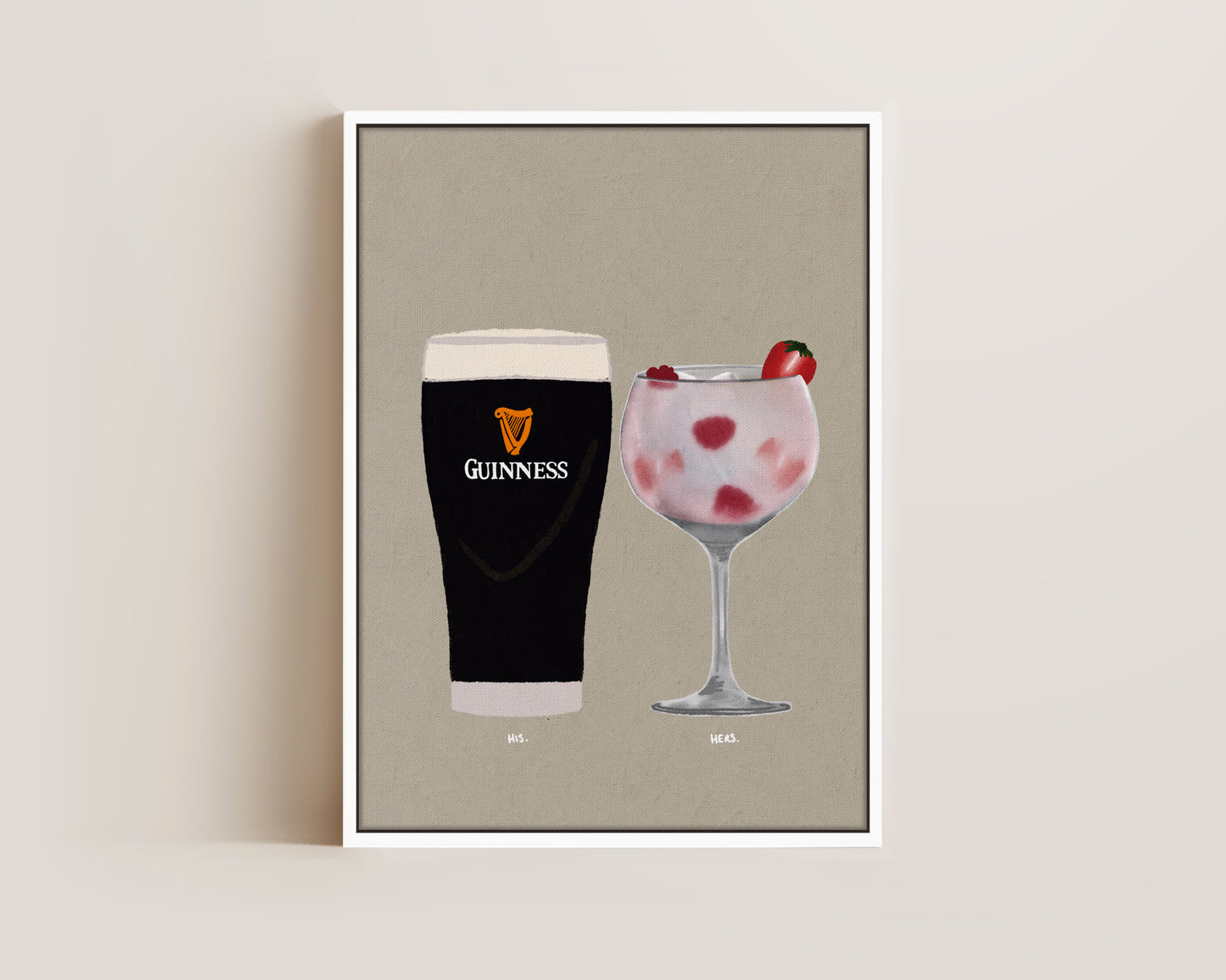 Guinness & Pink Gin Canvas