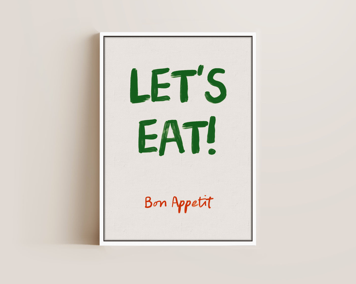 Let's Eat Canvas