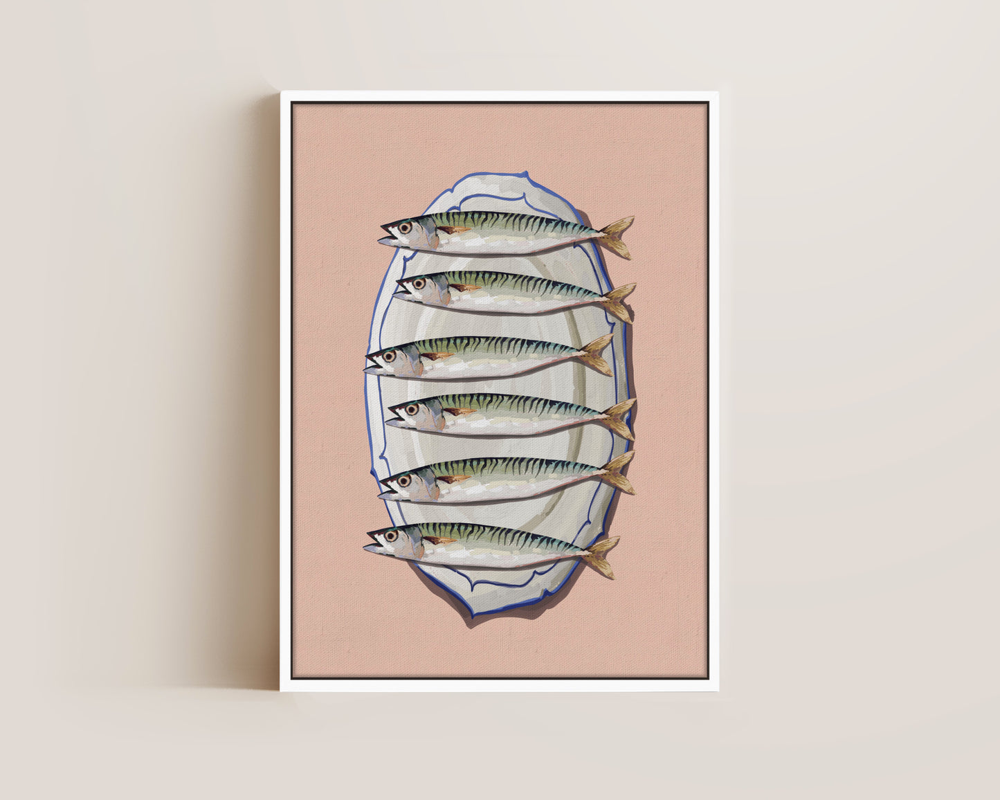 Mackerel Platter Canvas