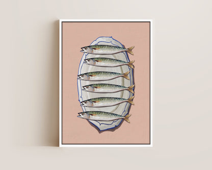 Mackerel Platter Canvas