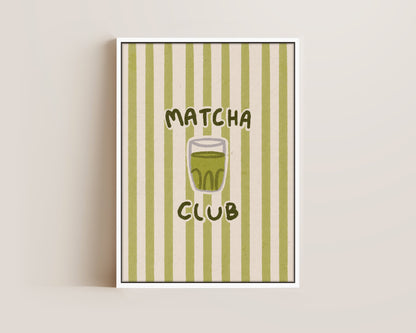 Matcha Club Stripes Canvas