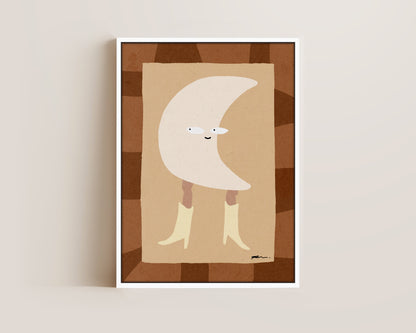 Moon Cowgirl Canvas