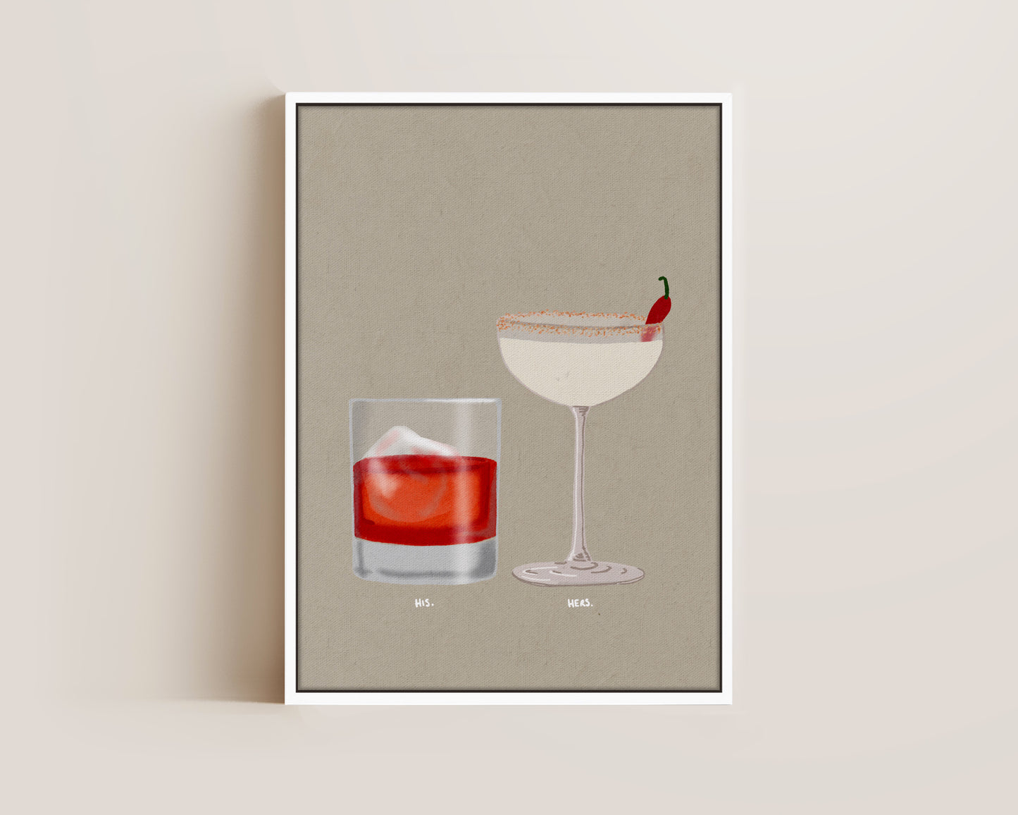 Negroni & Spicy Marg Canvas