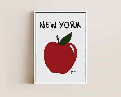 New York Big Apple Canvas