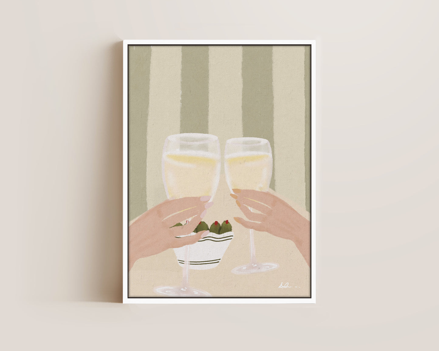Olives & Wine Canvas
