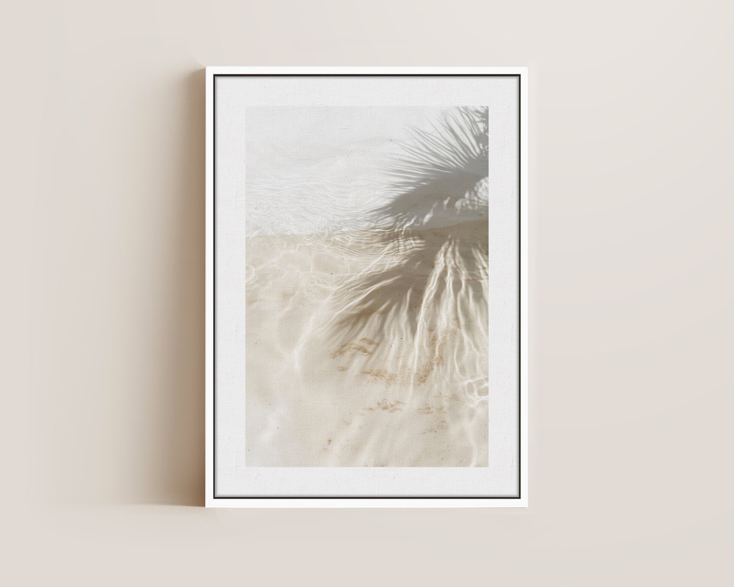 Palm Tree Shadows Canvas