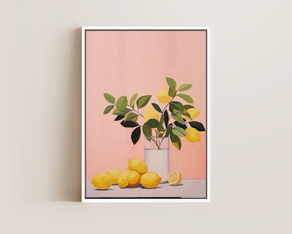 Pink Lemons Canvas