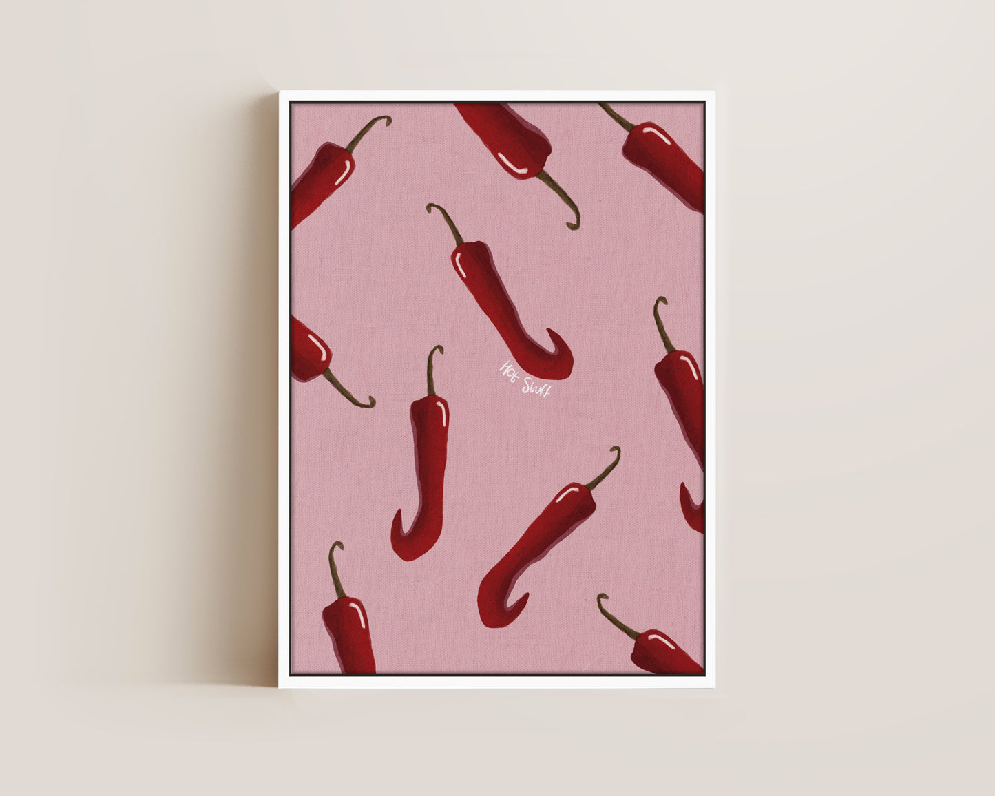 Pink Chillis Canvas