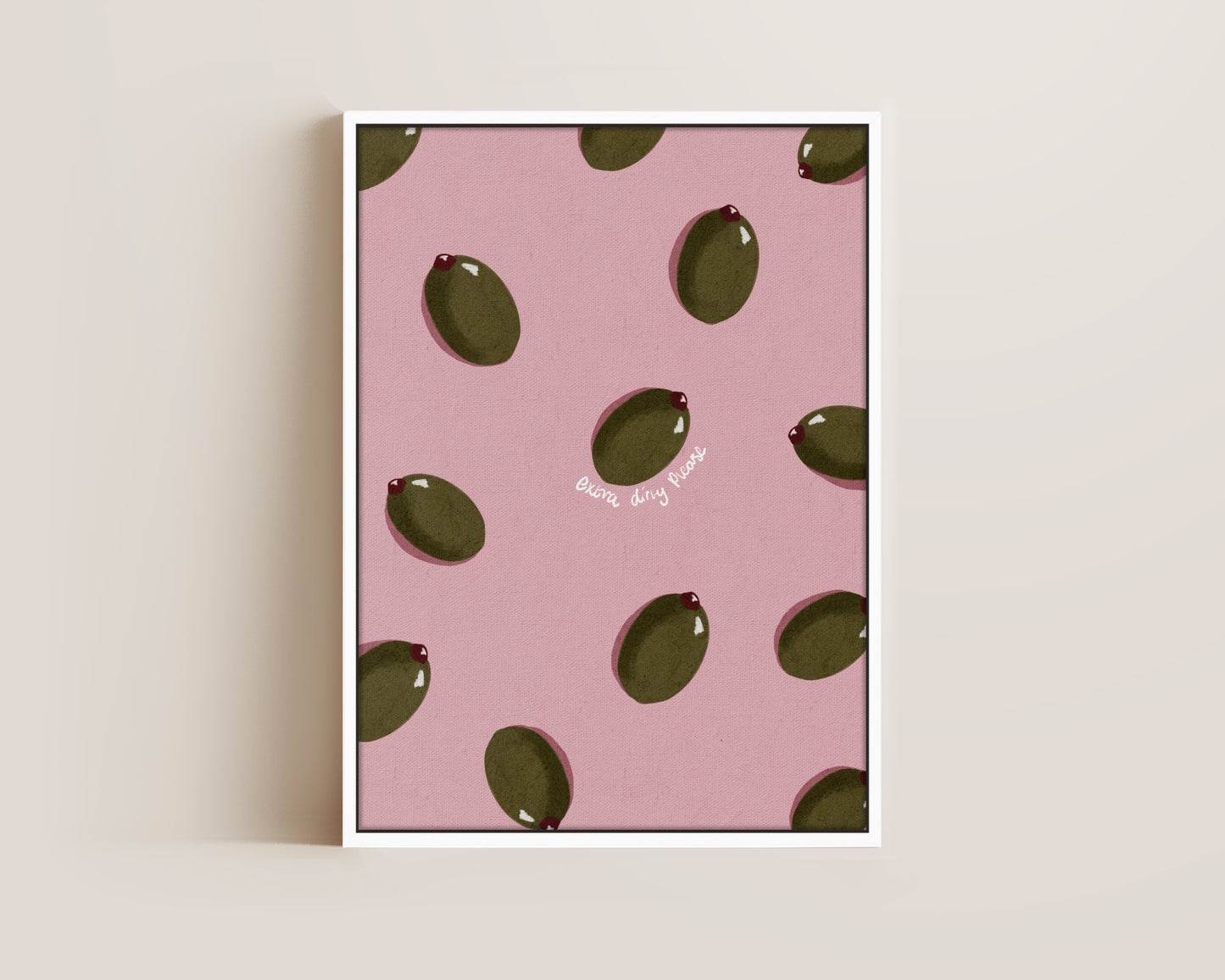 Pink Olives Canvas