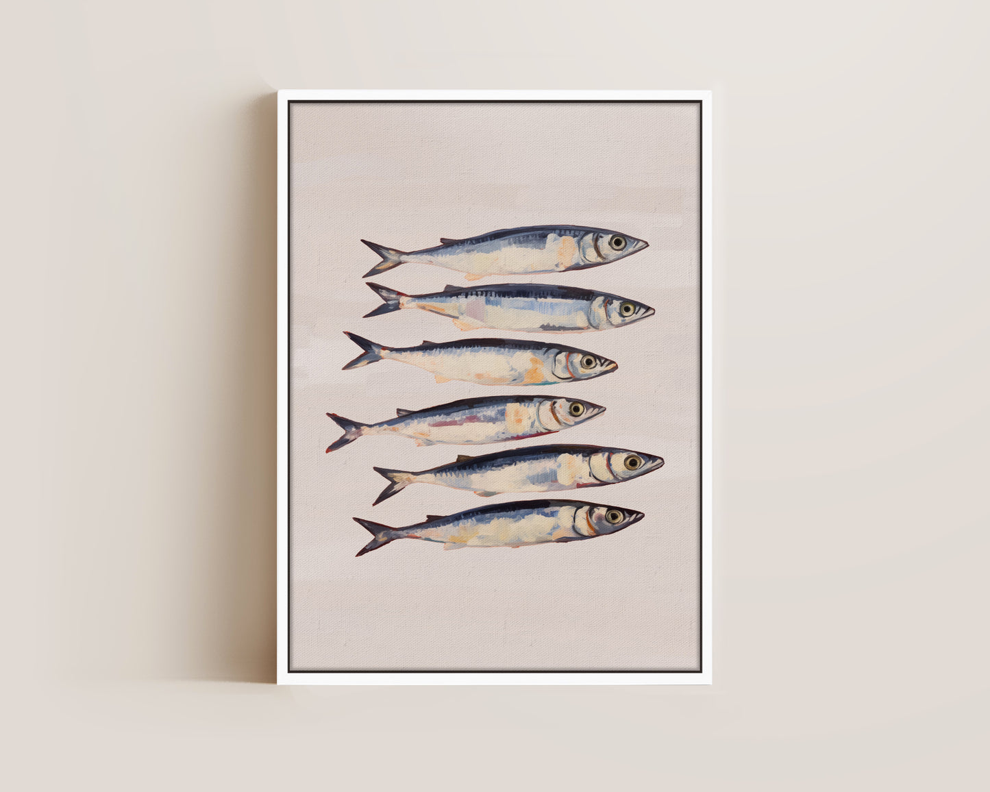 Blush Pink Sardines Canvas