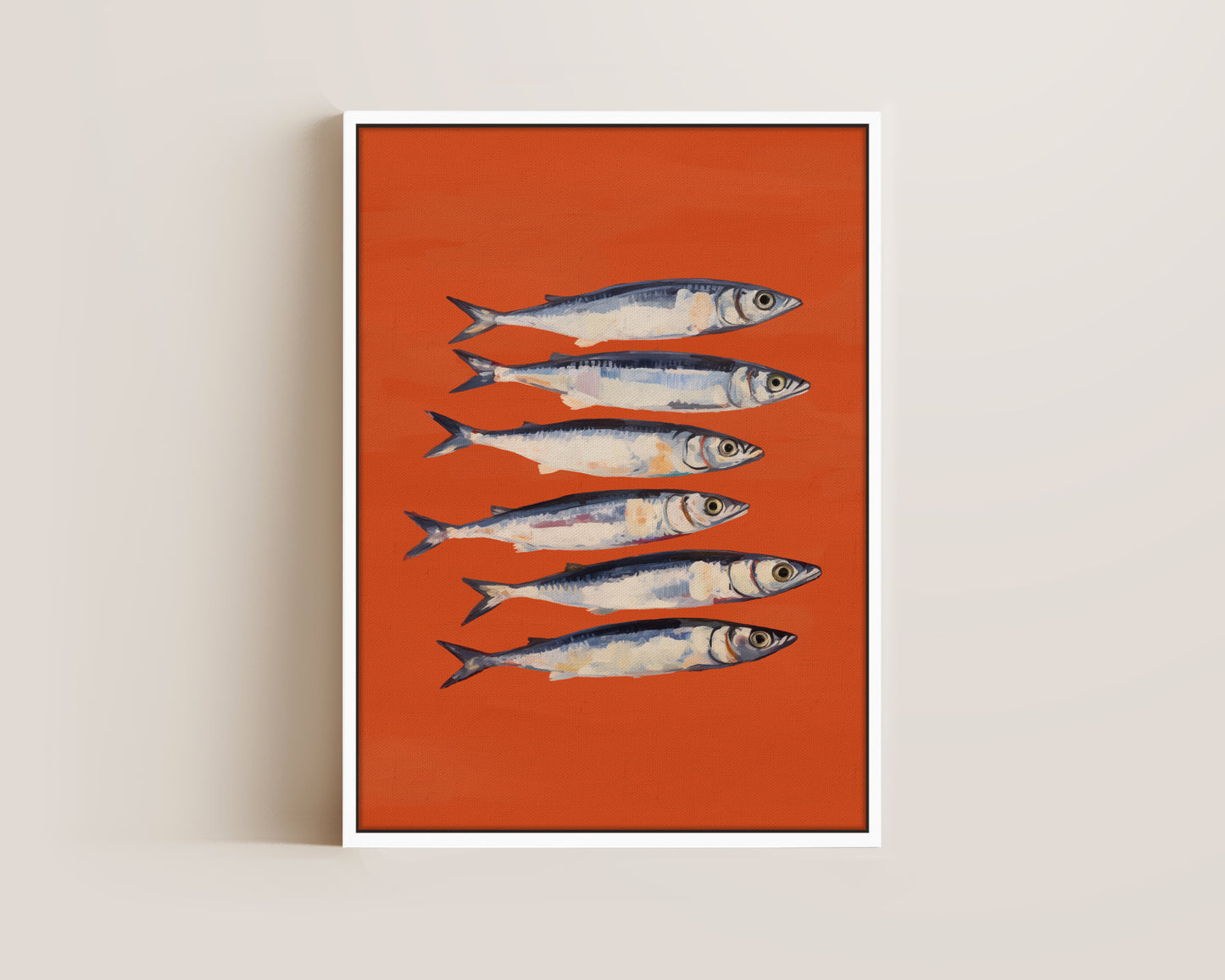 Burnt Orange Sardines Canvas