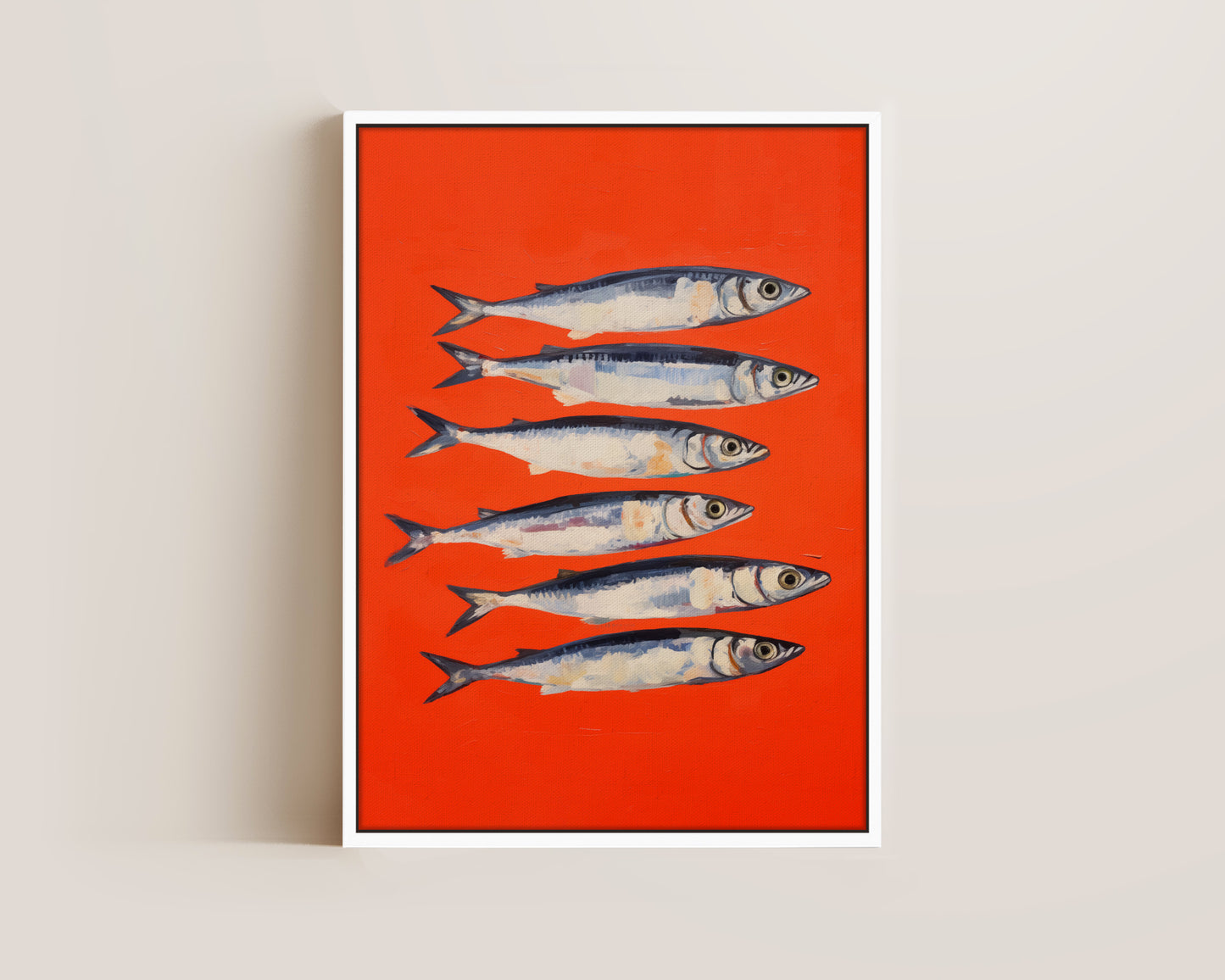 Red Sardines Canvas