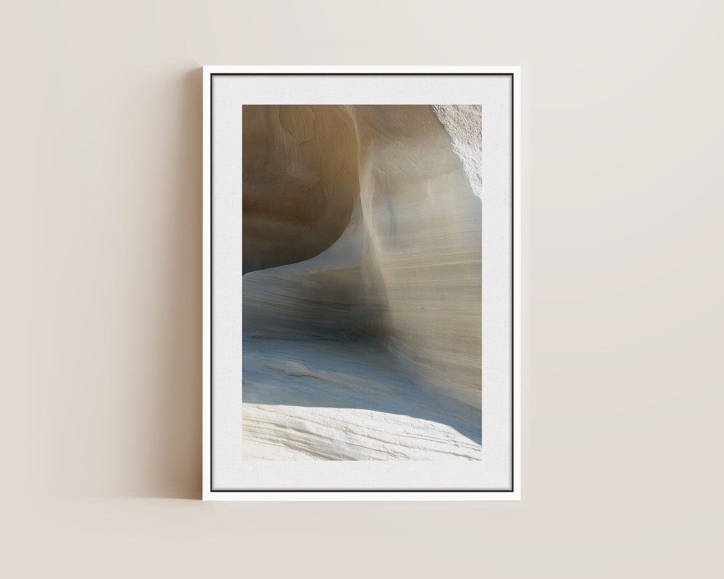 White Caves Canvas