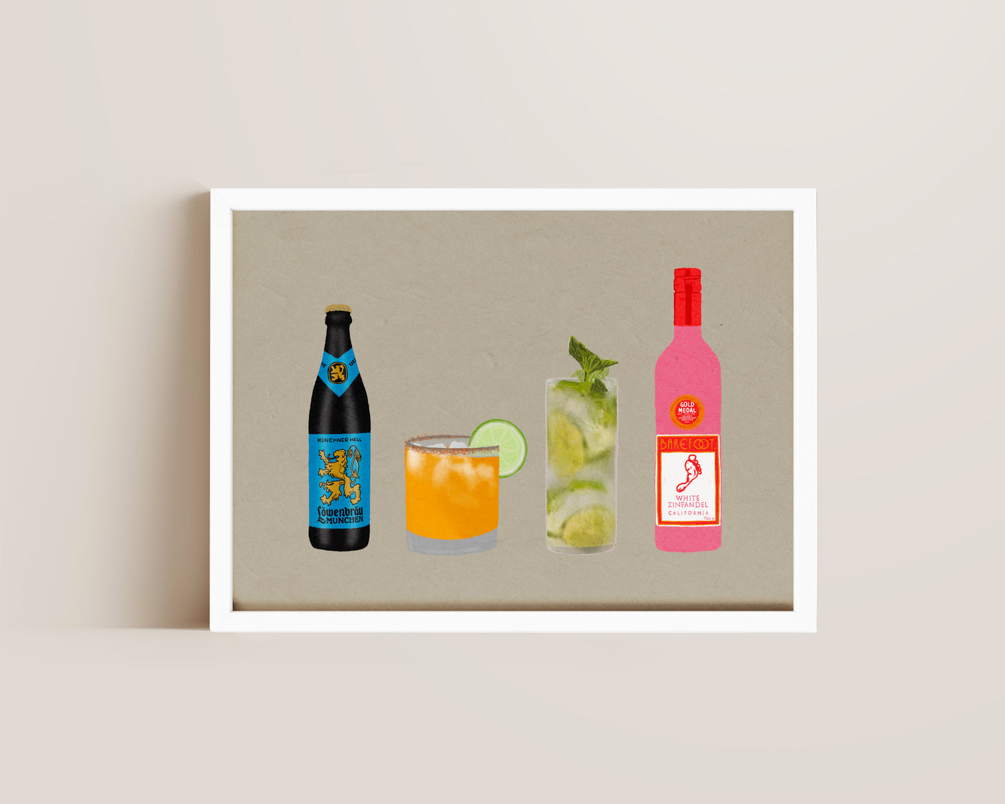 Four Drinks Print