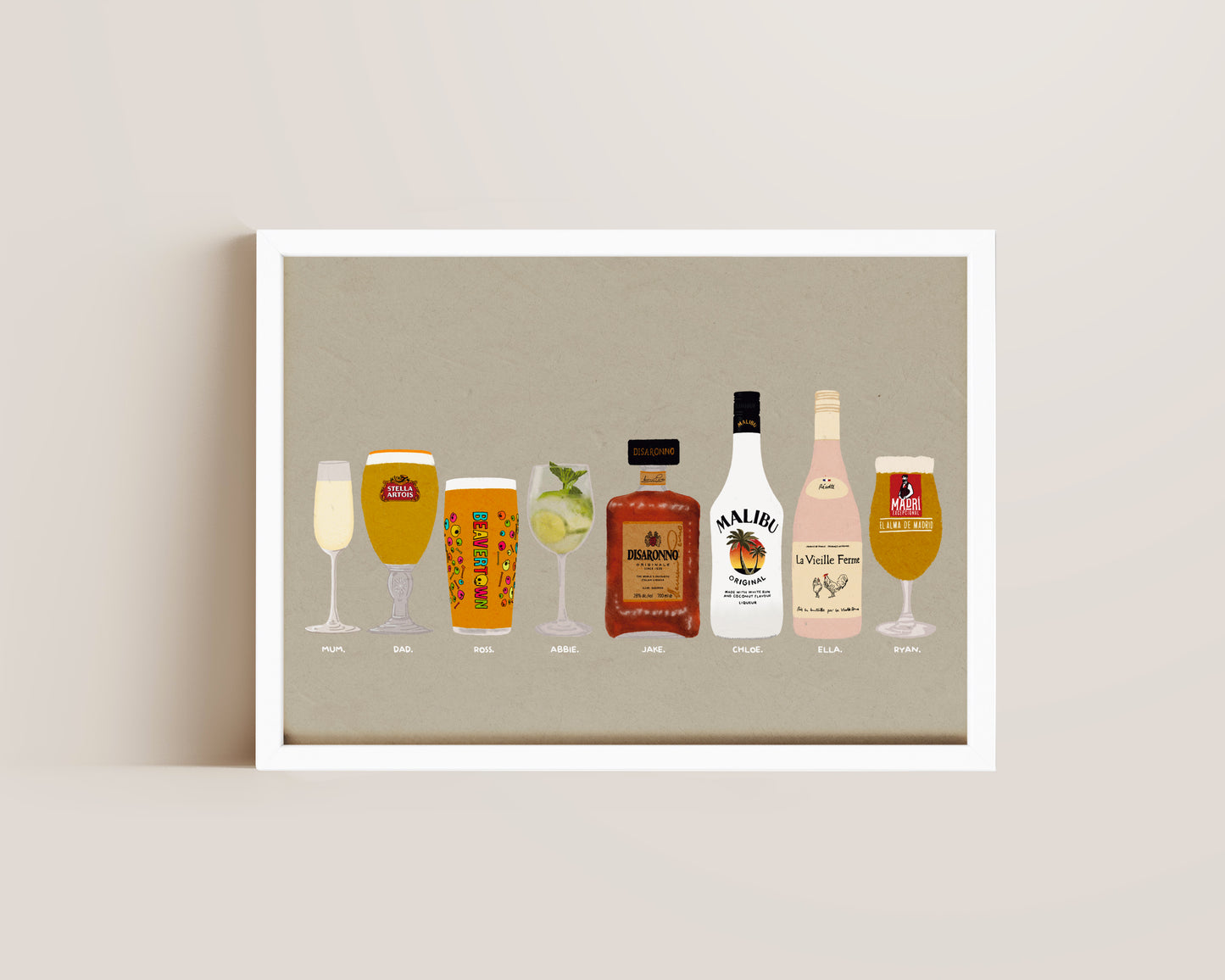 Eight Drink Print