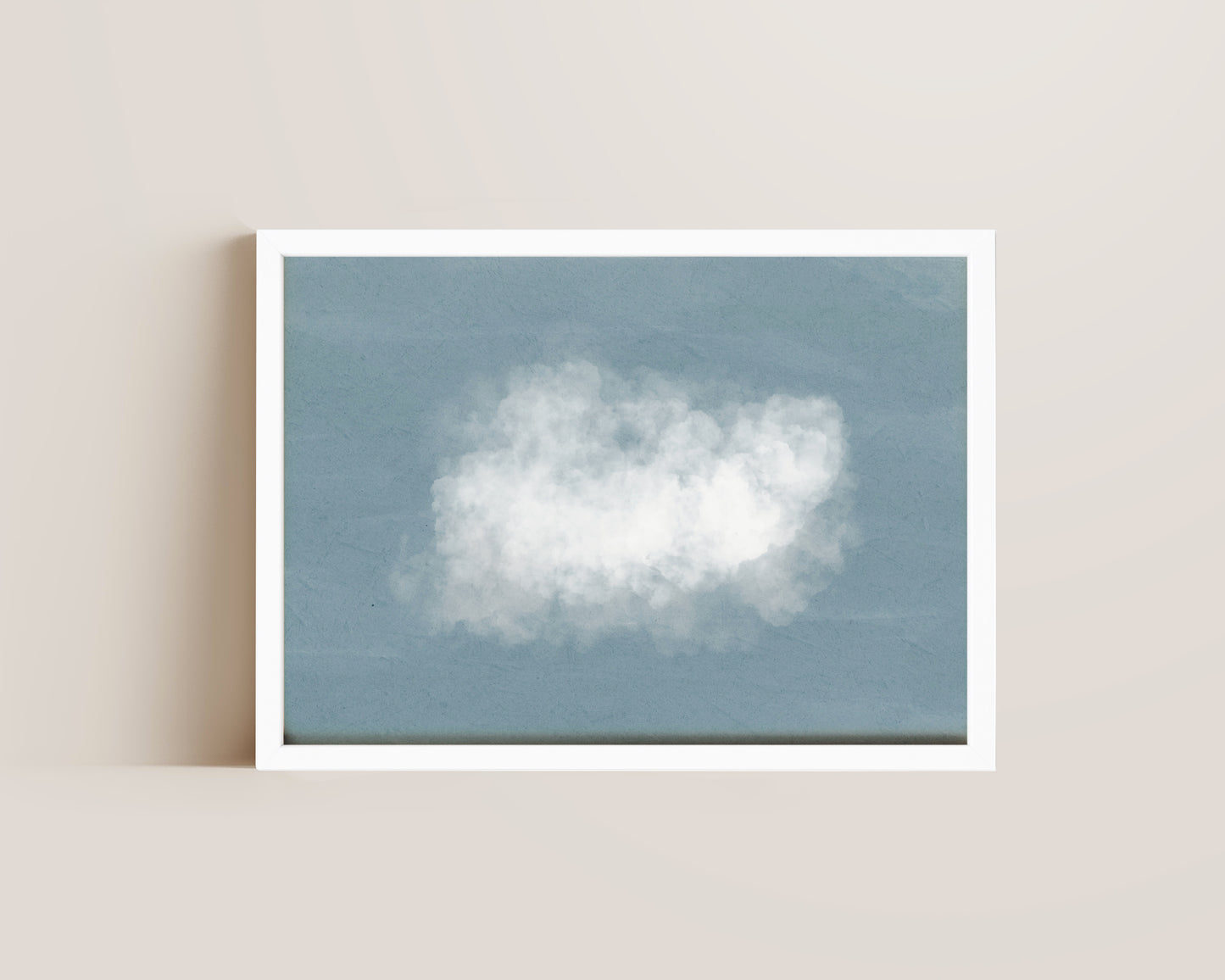 Gloomy Blue Clouds Print