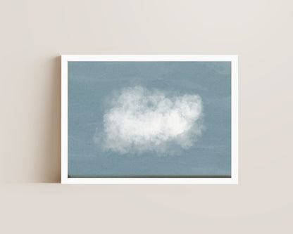 Gloomy Blue Clouds Print
