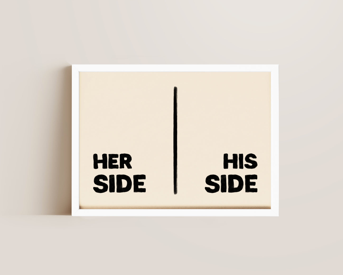 Her Side His Side Print