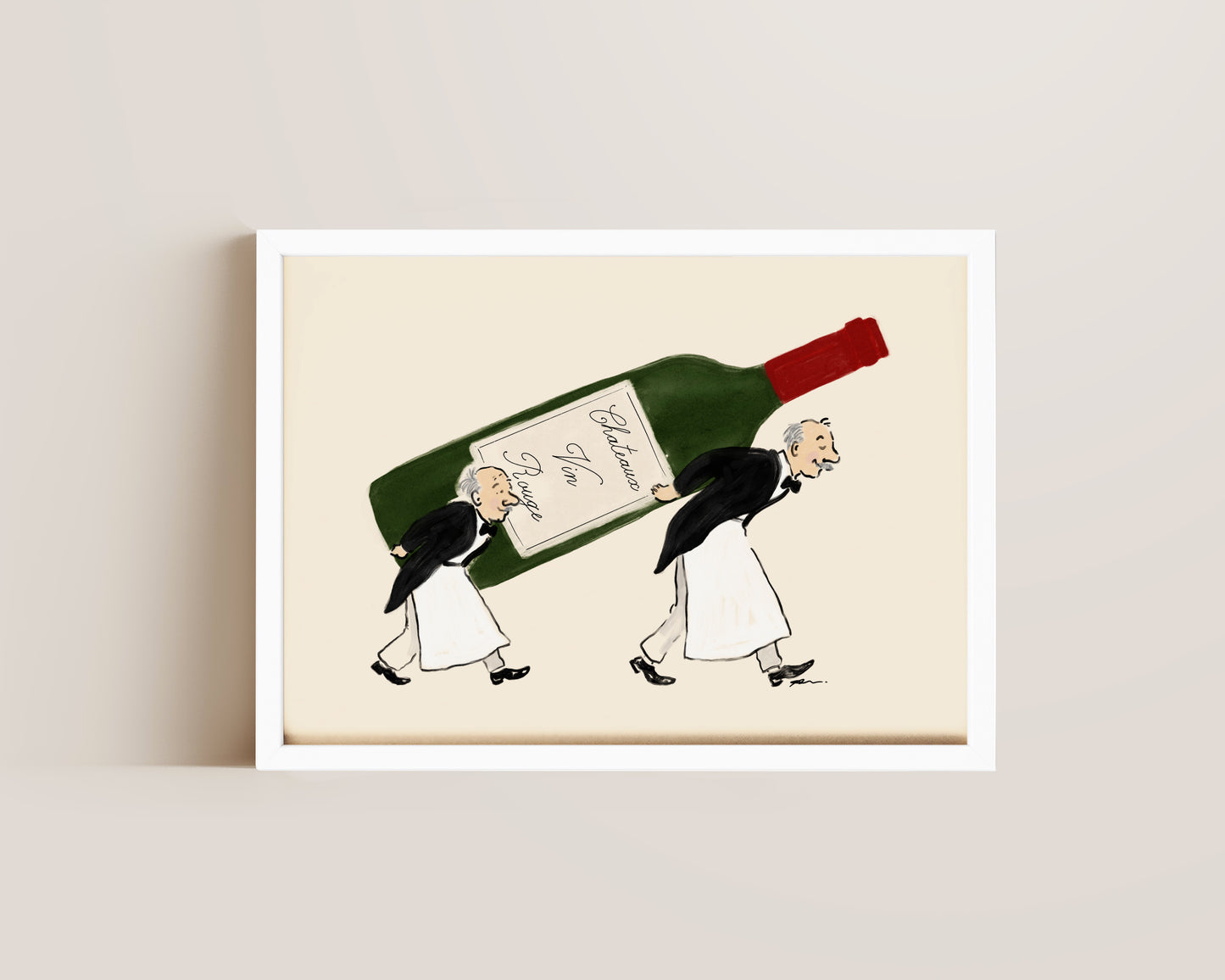 Wine Waiters Print