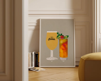 Aspall & Pimms Print