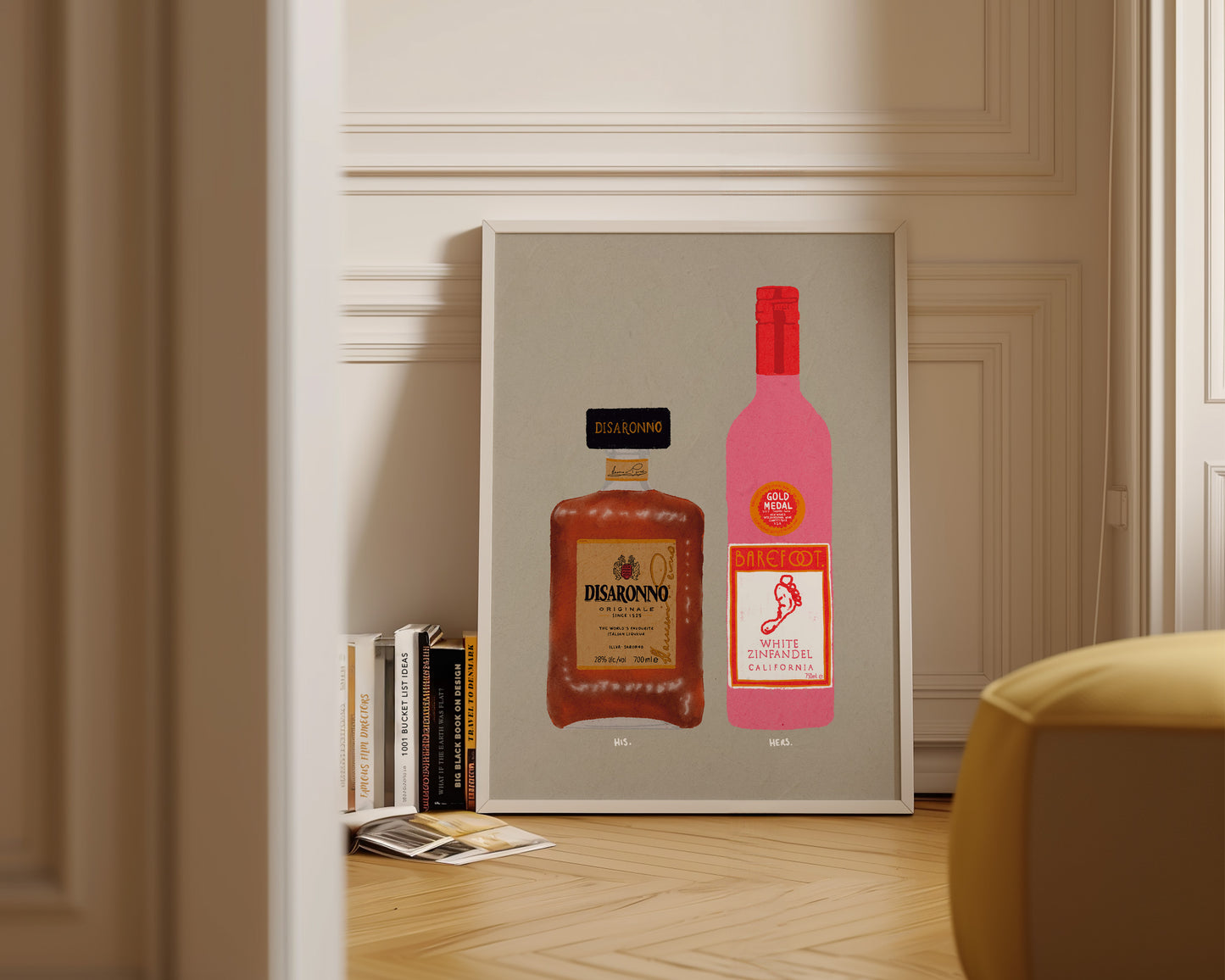 Disaronno & White Zinfandel Print