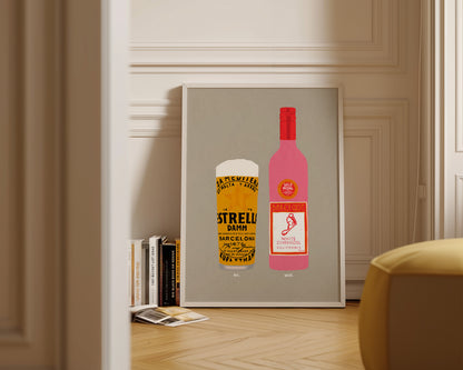Estrella & White Zinfandel Print