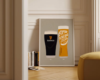 Guinness & Peroni Print