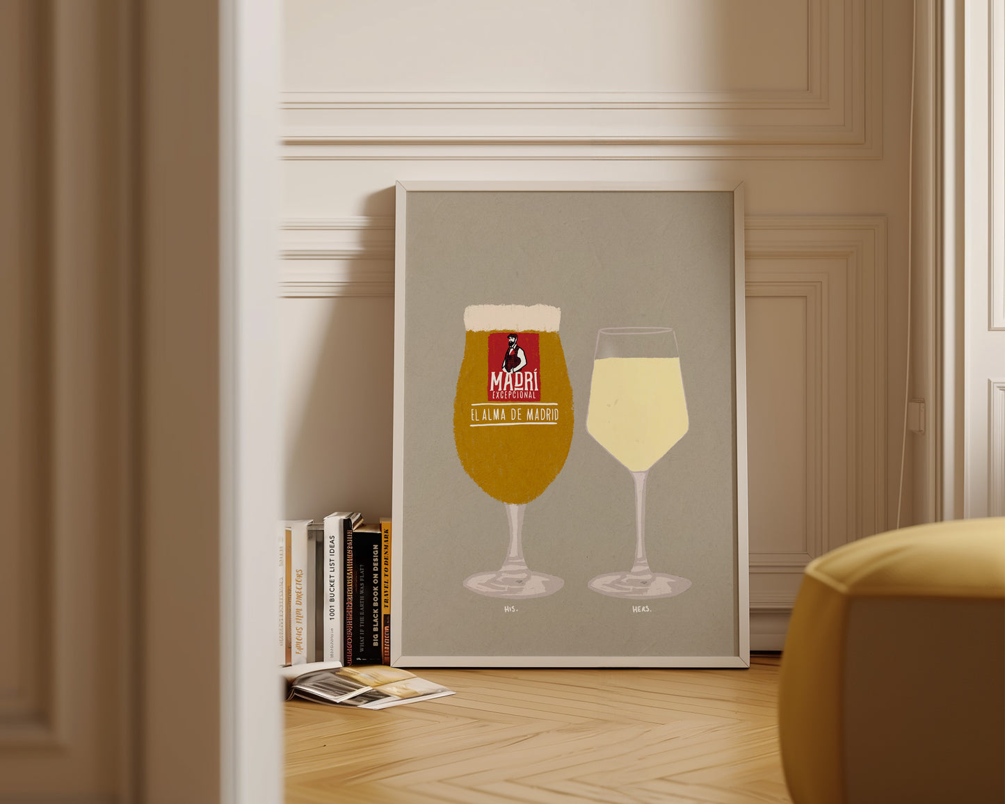 Madri & White Wine Print