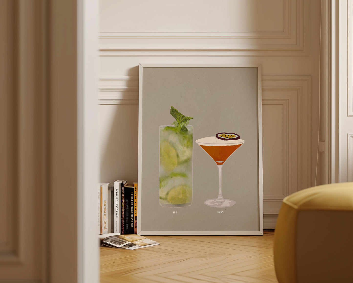 Mojito & Pornstar Martini Print