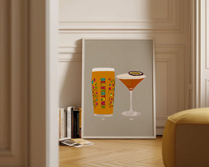 Neck Oil & Pornstar Martini Print