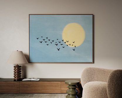 Birds Flocking Canvas