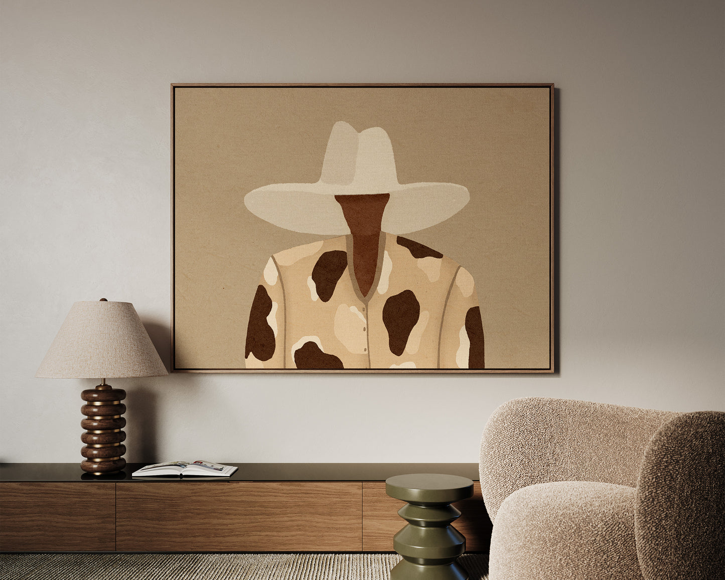 Cow Print Chic Canvas