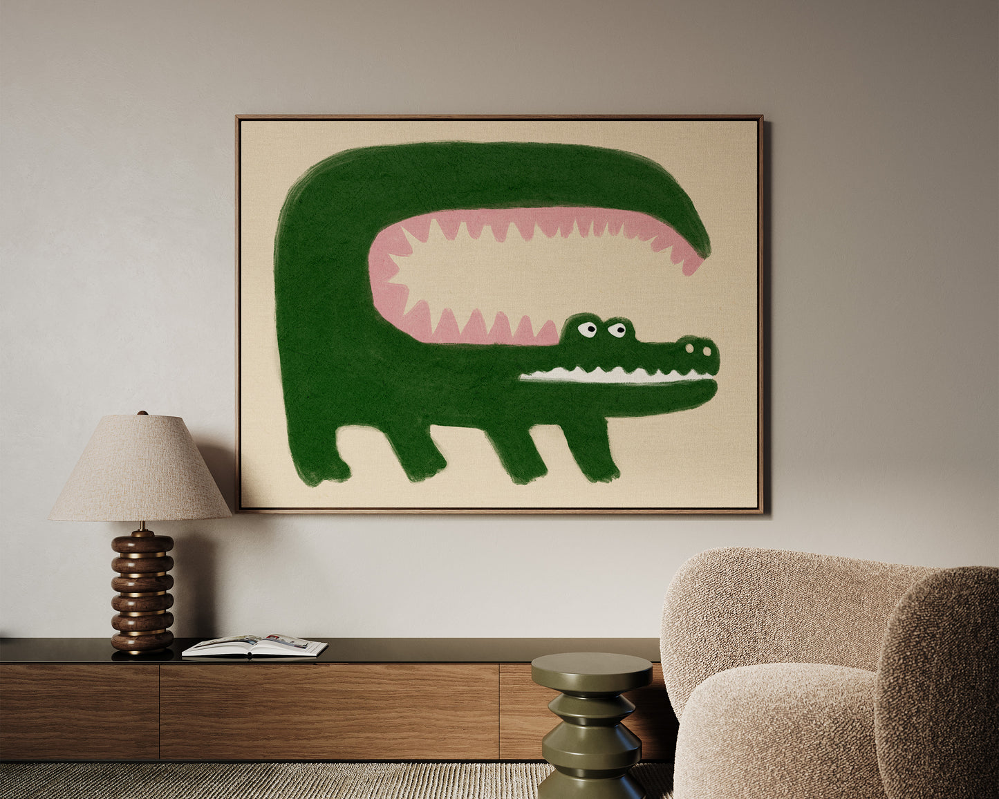 Crocodile Canvas