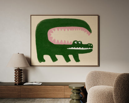 Crocodile Canvas