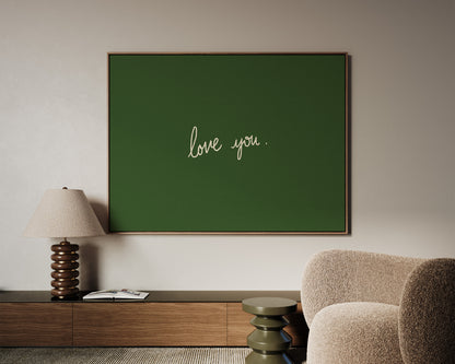 Love You Canvas