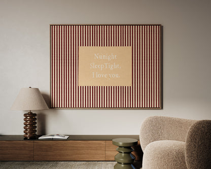 Nunight Sleep Tight Canvas