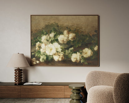 White Roses Canvas
