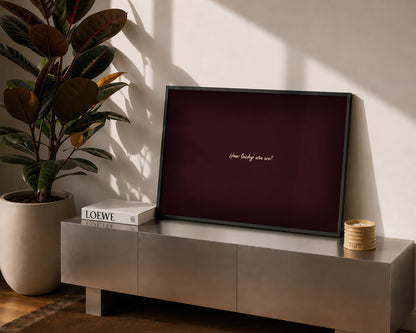 How Lucky Are We? Quote Print – Mulberry