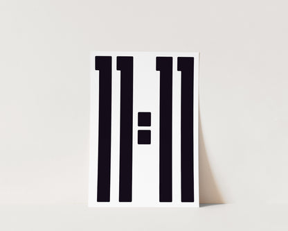 11:11 Angel Number Art Wall Art Print
