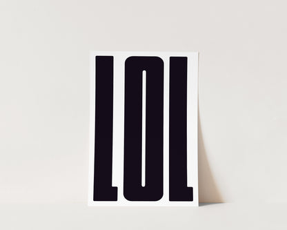 LOL Art Wall Art Print