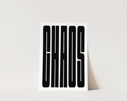 Chaos Art Wall Art Print